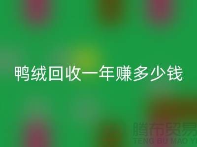 鸭绒万搏官方网站_万搏(中国)
一年挣多少钱?揭秘利润与环保的双重收益